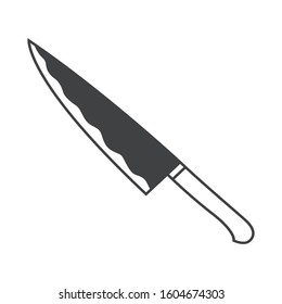 kitchen knife icon suitable for use as cooking utensils