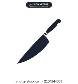 kitchen knife icon symbol template for graphic and web design collection logo vector illustration