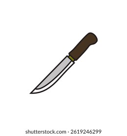 Plantilla del símbolo del icono del cuchillo de cocina para el gráfico y el Web