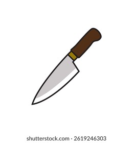 Plantilla del símbolo del icono del cuchillo de cocina para el gráfico y el Web