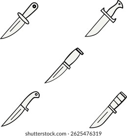 
kitchen knife icon symbol template for graphic and web design collection logo vector illustration .Kitchen knife icon vector. Knife Silhouetes . Stylish Kitchen Knife Illustration. best icon to use.