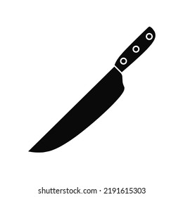 kitchen knife icon with trendy design