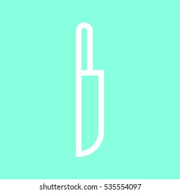 Kitchen knife icon in trendy flat style isolated on grey background. Kitchen symbol for your design, logo, UI. Vector illustration, EPS10.