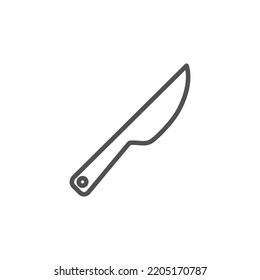 Kitchen knife icon vector. Chopper Knife symbol. Flat
