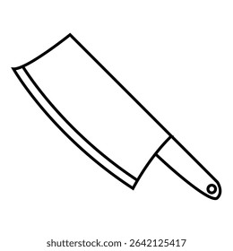 Kitchen knife icon vector. Cook knife illustration sign. Chef symbol. Cook logo.
