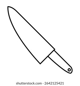 Kitchen knife icon vector. Cook knife illustration sign. Chef symbol. Cook logo.
