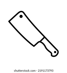 kitchen knife icon vector design template in white background