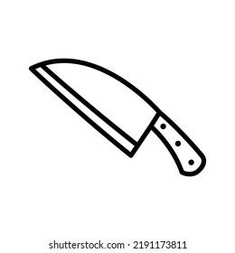 kitchen knife icon vector design template in white background