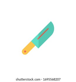 kitchen knife icon vector illustration flat style design. isolated on white background