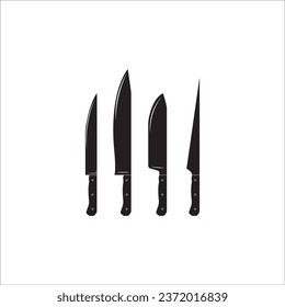 KITCHEN KNIFE ICON VECTOR ILLUSTRATION SYMBOL DESIGN