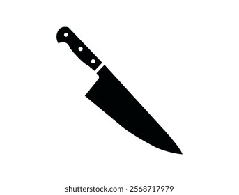 Kitchen knife icon. Kitchen knife vector illustration design. Kitchen knife on a white background.