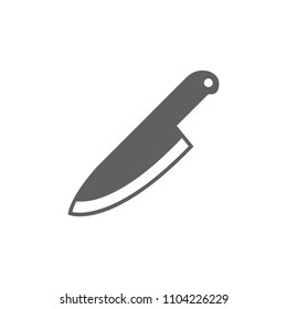 Kitchen knife icon vector in trendy flat style isolated on white background