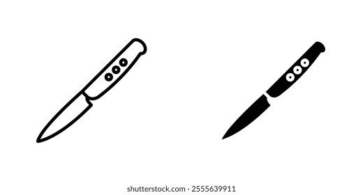 Kitchen knife icons for app and websites.