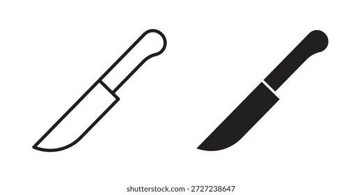Kitchen knife icons symbol. vector illustration pack for apps and designs
