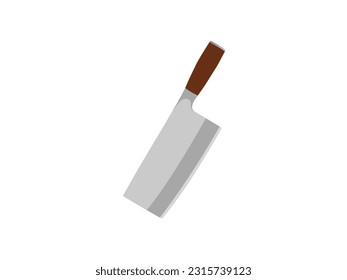 Kitchen knife illustration, make with vector 