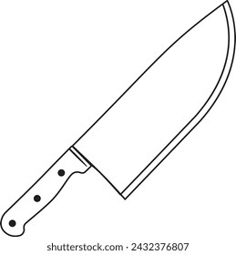 Kitchen Knife Illustration in Vector