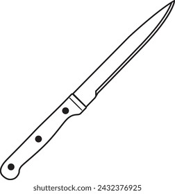 Kitchen Knife Illustration in Vector