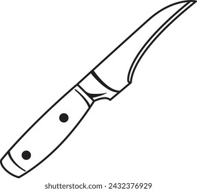 Kitchen Knife Illustration in Vector