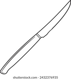 Kitchen Knife Illustration in Vector