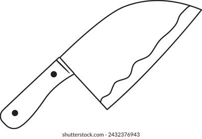 Kitchen Knife Illustration in Vector