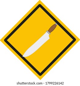 Küchenmesser. Illustration für Web- und Mobile-Design.