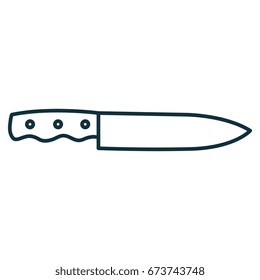 kitchen knife isolated icon