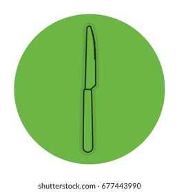 kitchen knife isolated icon