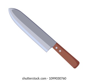 kitchen knife isolated on white background