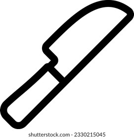 Icono vectorial aislado con cuchillo de cocina.