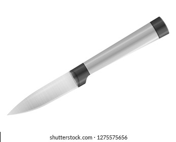 Kitchen knife on a white background. Vector illustration.