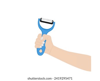 Cuchillo de cocina con fondo blanco.