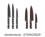 Kitchen Knife Set Icon. Vector Illustration