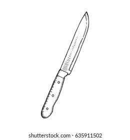 Kitchen knife sketch