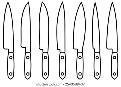 Kitchen Knife Sketch Beautifully Crafted for Cooks