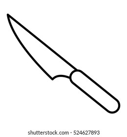 kitchen knife utensil icon vector illustration graphic design