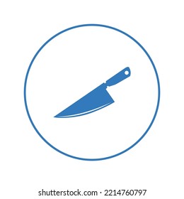 Kitchen knife utensils tool icon | Circle version icon |