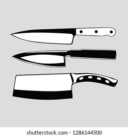 kitchen knife vector