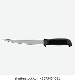 Kitchen Knife Vector Art Illustration