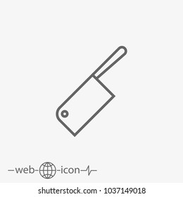 kitchen knife vector icon