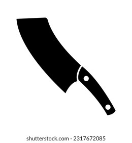 Color editable del icono del vector del cuchillo de cocina