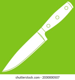 Kitchen knife. Vector illustration on the theme of kitchen utensils.