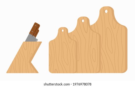 Kitchen knives and cutting boards
