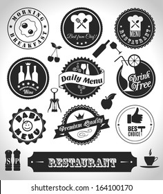 Kitchen label set