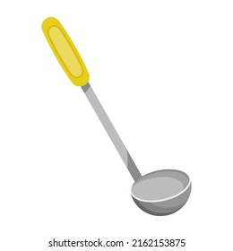 Piel de cocina al estilo de las caricaturas. Icono vectorial de la escalera aislada en un fondo blanco. Cocina.