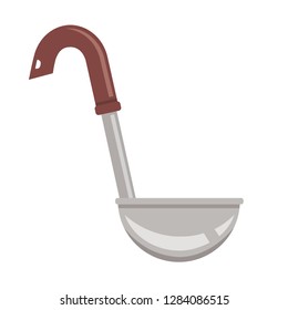 Kitchen ladle design on white background