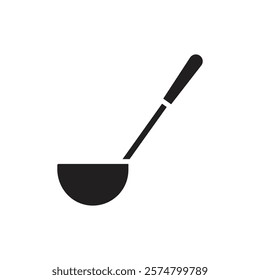 Kitchen Ladle Filled Icon Vector Illustration