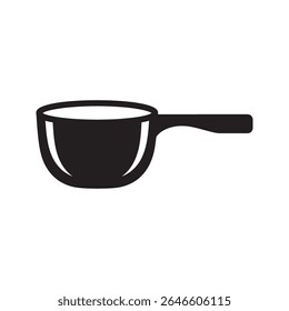 Kitchen ladle icon a serving utensil for soup or sauce a scoop for liquid food portioning and cooking preparation in a home or restaurant vector solid glyph icon