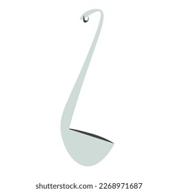Kitchen ladle icon. Kitchen Utensil. Cartoon illustration of kitchen ladle vector icon. Utensils logo for web and digital.