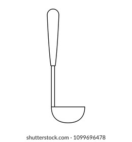 kitchen ladle isolated icon