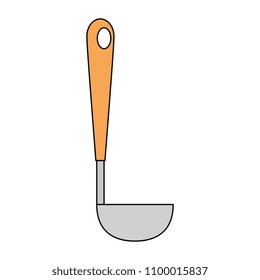 kitchen ladle isolated icon